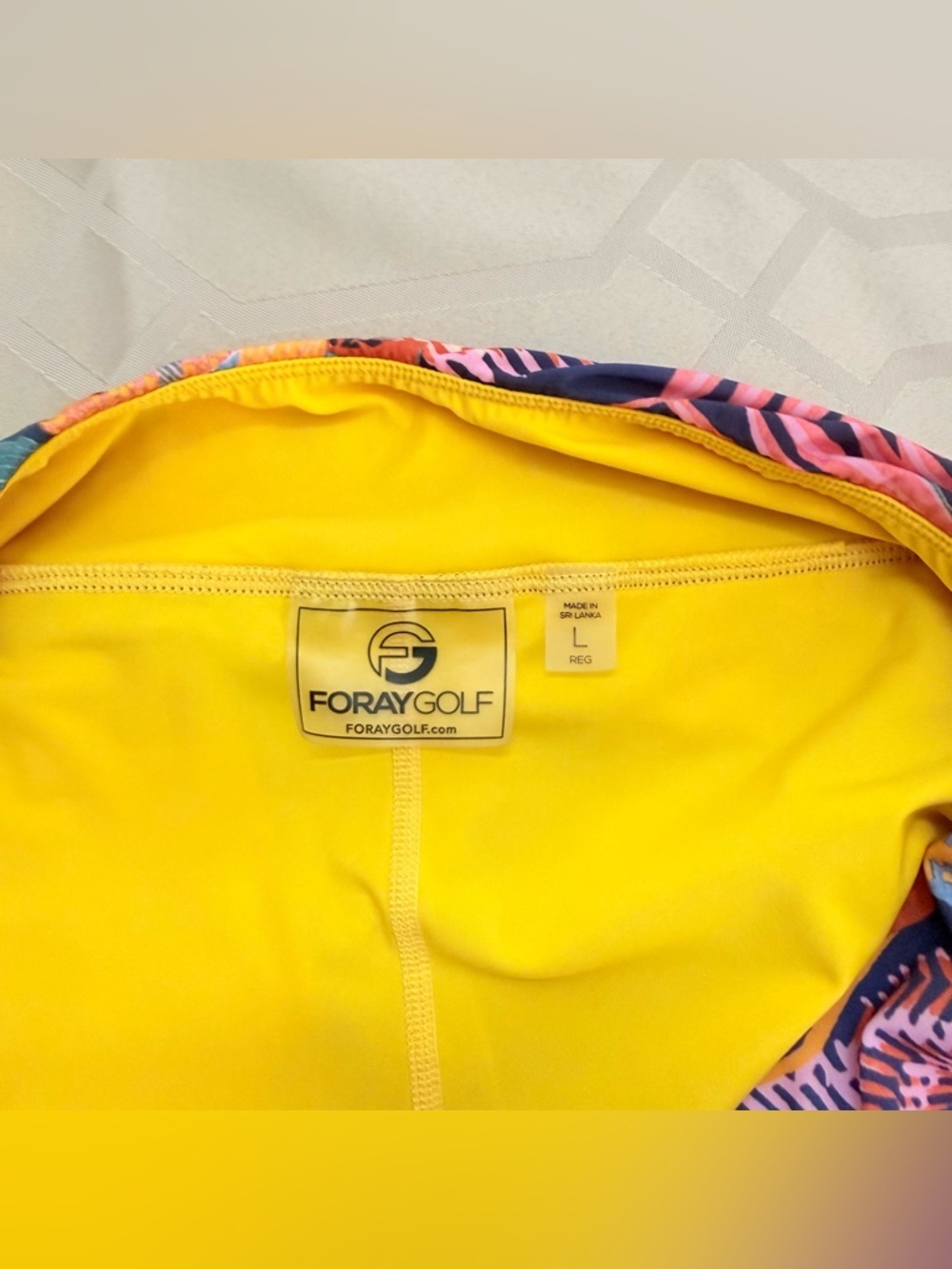 Foray Golf Women's Golf Skort Multi Color Palm Print Size Large - Picture 5 of 8
